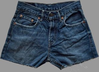 Levi's Womens 527 Denim Shorts In Dark Wash