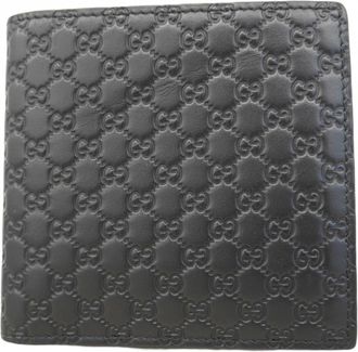 Gucci Black Leather Wallet (Bi-Fold) (Pre-Owned)