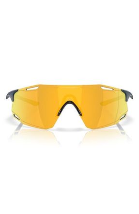 Oakley Cybr Dyno 139mm Rectangle Sunglasses in Matte Abyss /Prizm Gold at Nordstrom