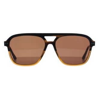 Ted Baker Aviator Heren Bruin Hoorn Gradi&euml;nt Bruin TB8259