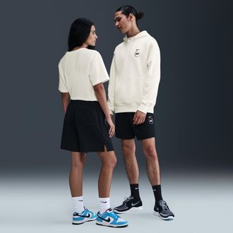 Nike Mens Club N7 Mesh Flow Shorts in Black | IB8549-010