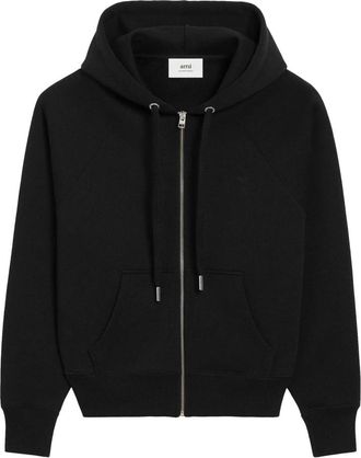 Ami Heren, Sweatshirts & Hoodies, Zwart, Maat: L Katoen