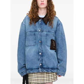 Charles Jeffrey Loverboy Denim Jacket With Corduroy Collar