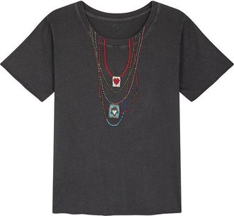 Leon & Harper T-shirt met korte mouwen en ronde hals met kettingeffect, TORO