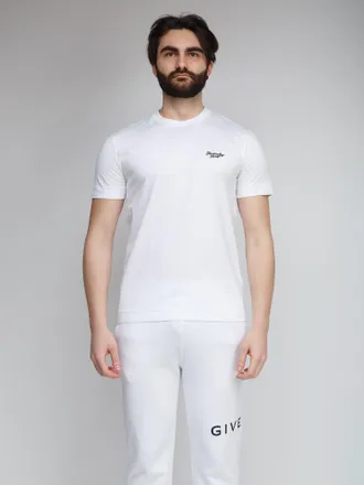 Givenchy Mens White Cotton T-Shirt