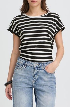 b.young Pamila Short Sleeve T-Shirt in Off White Mix at Nordstrom Rack, Size X-Large