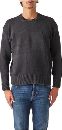 Polo Ralph Lauren Truien & Vesten, Heren, Zwart, XL, Katoen, Trui met ronde hals