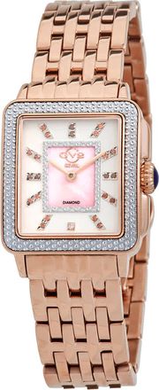 Gevril Group Padova Gemstone Quartz Diamond Ladies Watch 12336B