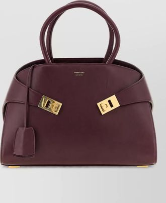 Ferragamo the hug bag medium leather shoulder bag