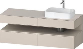 Duravit Qatego Consola Mueble Bajo Lavabo, 2 Extensiones, 2 - Duravit