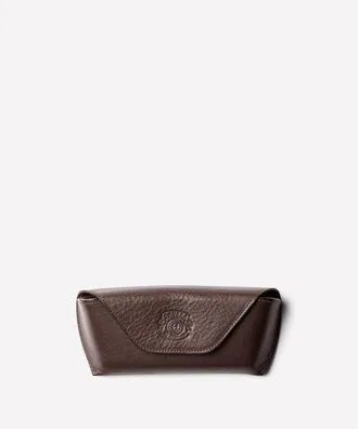 Ghurka Hard Sunglass Case No. 251 in Vintage Walnut Leather at Nordstrom