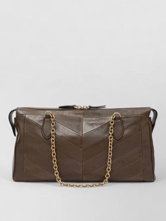 Valentino Garavani shoulder bag chain strap chevron pattern
