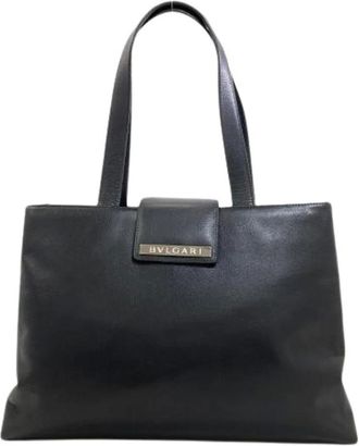 Bulgari Pre-owned Tote Bags, female, Black, Size: ONE SIZE Pre-owned Vintage Tote Bag