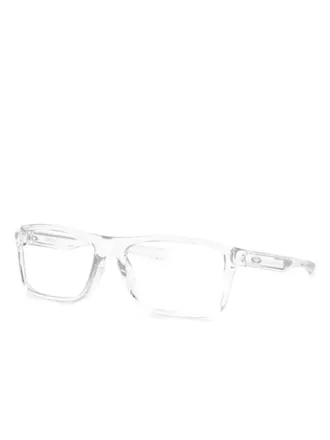 Oakley rectangle-frame glasses - men - Acetate - 57 - Neutrals