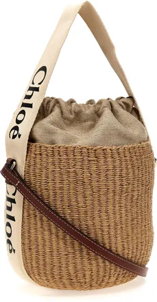 Chlo&eacute; Woody Bucket Bag - Beige