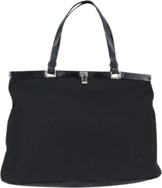 Prada Pre-owned Vintage Tote Bag - Dames - Vintage Shopper - Zwart - ONE Size - Nylon - Vintage