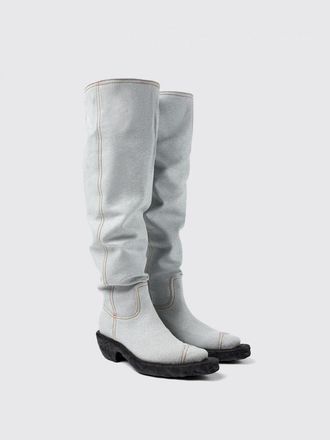 Camperlab Womens Blue Denim And Rubber Ankle Boots