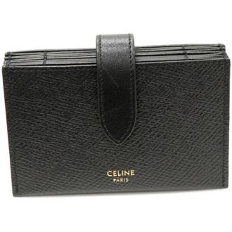 Celine Pre-owned Wallets, female, Black, Size: ONE SIZE Pre-owned Vintage Leather Wallet