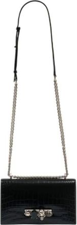 Alexander McQueen Jewelled Crossbody Bag Black