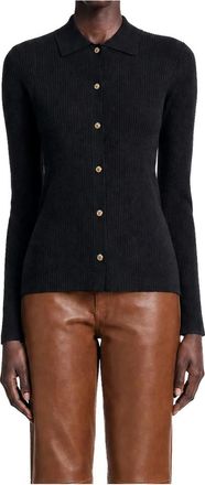 Max Mara Smmlimone Cardigan - Dames - Vesten - Blauw - XS - Wol - Truien & Vesten