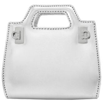 Ferragamo Ladies Grey Wanda Micro Crossbody Bag