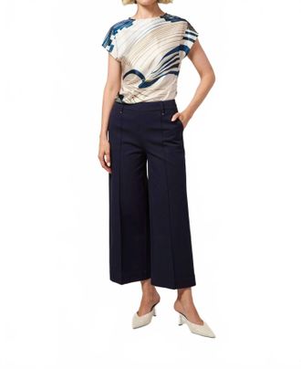 Lyss&eacute; Miranda Straight Leg Trousers In True Navy