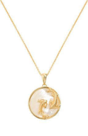 Freya Rose Zodiac Necklace in Pisces at Nordstrom