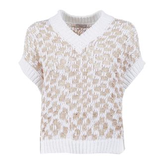 PESERICO Mujer, Jerseys, Beige, Talla: L