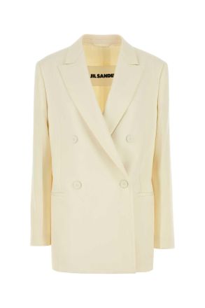 Jil Sander Cream Wool Blazer