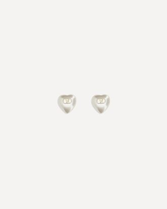 Valentino Garavani VLogo Signature Earrings in metal and pearls Female UNI