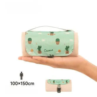 OEM Coperta Da Picnic Impermeabile, Ultraleggera E Compatta. Coperta Verde Per Esterni, Ideale Per Picnic, Campeggio, Spiaggia Ed Escursionismo, Verde Scu