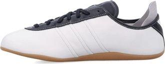 Yohji Yamamoto Grijze Leren Sneakers Tokyo Stijl - Heren - Sneakers - Grijs - 40 EU - Leer - Schoenen