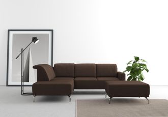 Sit&more Ecksofa »Bailando L-Form« wahlweise mit Kopfteilverstellung und Vorziehsitz, motorisch