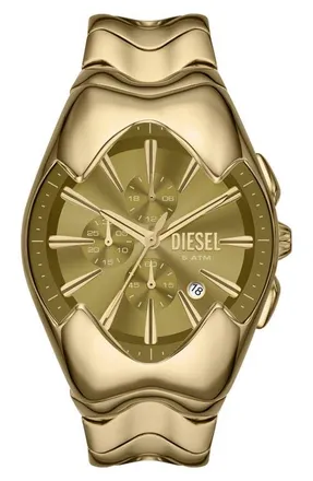 Diesel Mercurial Goldtone Tonneau Chronograph Bracelet Watch, 45mm x 28mm at Nordstrom