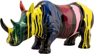 Schubiger M&ouml;bel Skulptur Buntes Nashorn 2