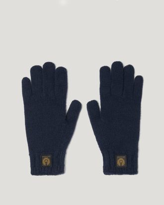 Belstaff Watch Gloves Unisexs Wool Cashmere Blend Dark Ink Size One Size