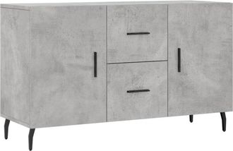 vidaXL Sideboard Concrete Grey 100x36x60 cm Engineered Wood Vidaxl