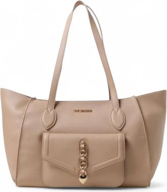 Love Moschino Tote Bag - Dames - Shoppers - Beige - ONE Size - Leer - Tassen