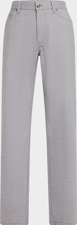 Ermenegildo Zegna Mens Wool Five-Pocket Pants