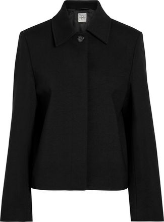 Toteme Boxy Twill Jacket - Black - 40 (UK12 / M)