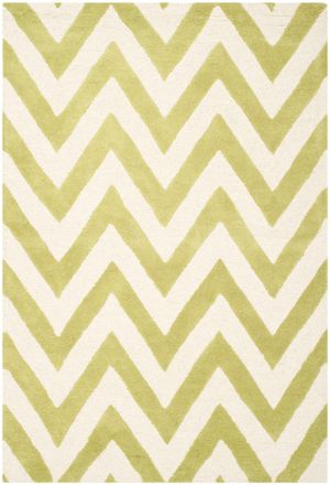Safavieh Alfombra lana verde/neutrale 122 x 183 cm