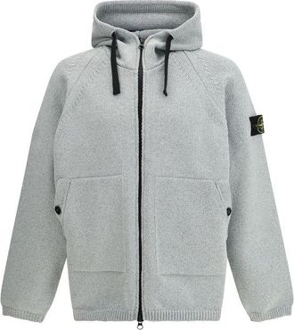 Stone Island Gray Polyester Mens Sweatshirt