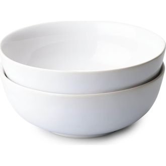 Fable Interiors The Ramen Set of 2 Bowls in Pearl White at Nordstrom