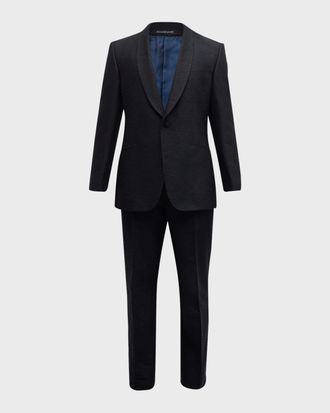 Richard James Men & apos;s Shawl-Collar Shantung Silk Tuxedo