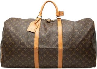Louis Vuitton Pre-owned Keepall 60 - Dames - Vintage Weekendtas - Bruin - ONE Size - Leer - Vintage