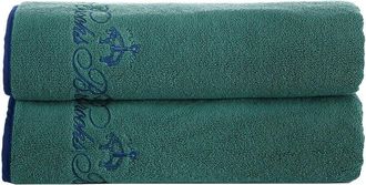 Brooks Brothers Contrast Frame 2Pc Bath Towels
