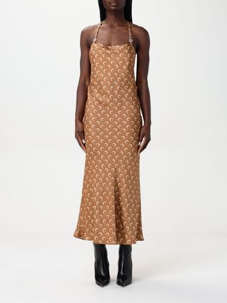 Marine Serre Abito Marine Serre in viscosa con stampa monogram