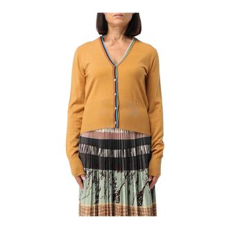Paul Smith Cardigans, female, Yellow, M, Merino Wool Cardigan