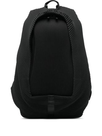 Homme Pliss&eacute; Issey Miyake pleated-effect backpack - Black