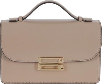 Victoria Beckham Dorian Bag - Dames - Schoudertassen - Grijs - ONE Size - Leer - Tassen